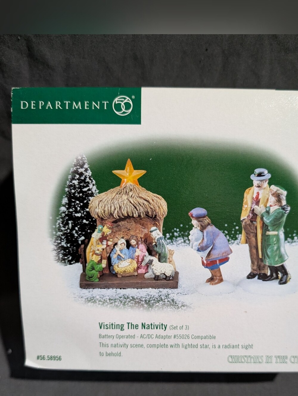 Dept 56 Visiting The Nativity Set 3 Piece Set 59596 Christmas In The City Works